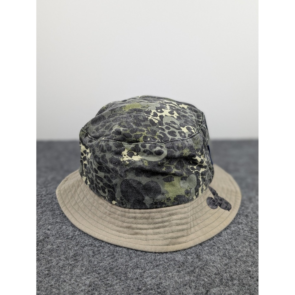 Disney Spirit Jersey Bucket Hat Unisex OS Leopard Mickey Mouse Khaki Green Hat